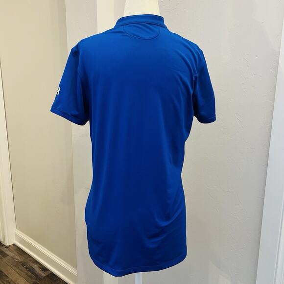 Women Under Armour HeatGear Women Polo Blue Golf Charity Embroidered Tournament - Picture 3 of 5